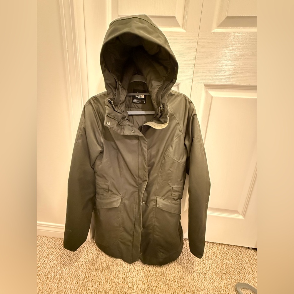 North Face Army / Olive Green Winter Jacket